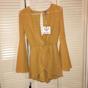 YELLOW ROMPER SIZE M